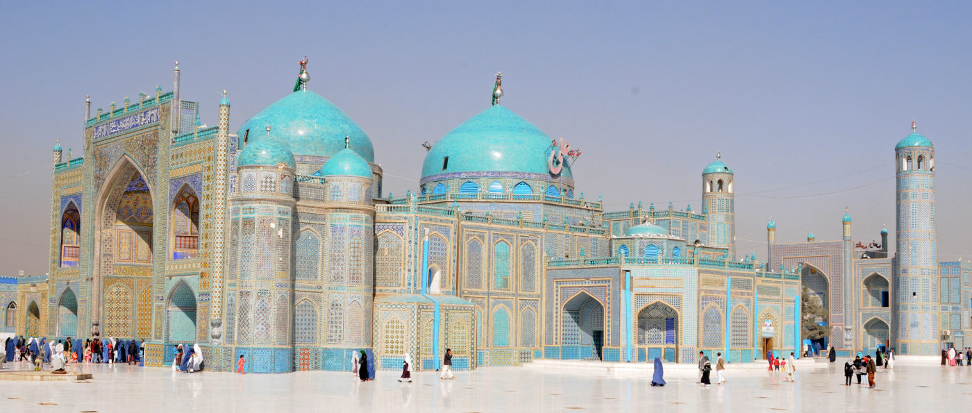 Ansicht der Blauen Moschee in Mazar-i-Sharif